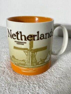 Starbucks Global Icon Series Netherlands Collector Mug – 16 oz (Windmill Design)